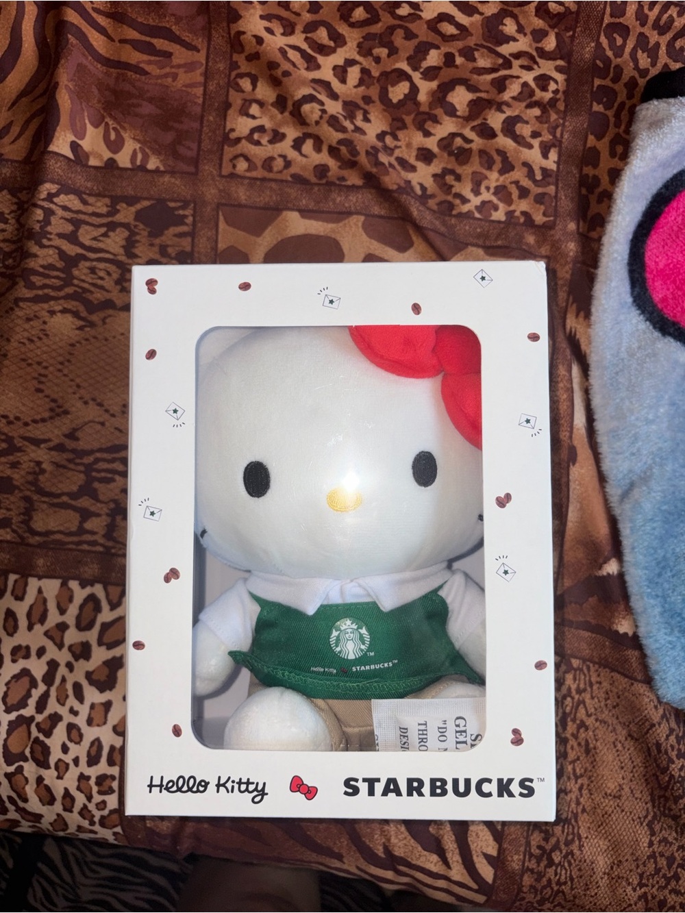 Starbucks Hello Kitty Plush - White with Red Bow & Green Apron